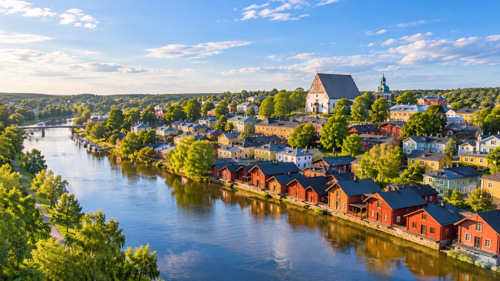 Porvoon vanha kaupunki ja joki
